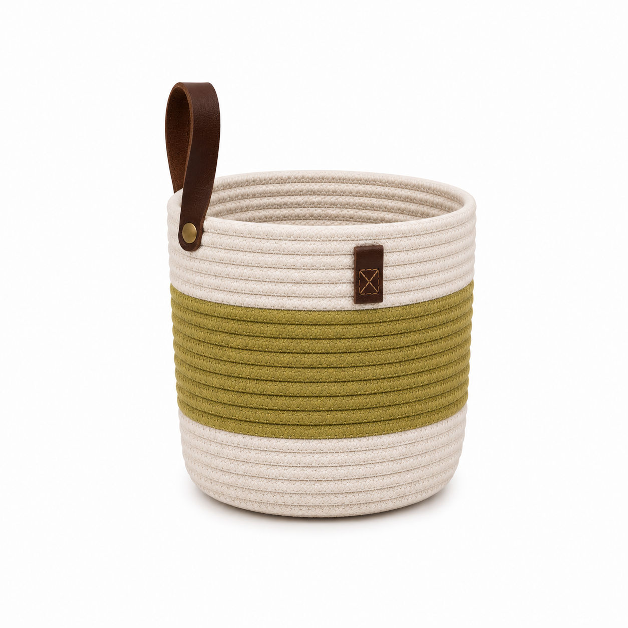 Small Cotton Holders with Durable PU Handles